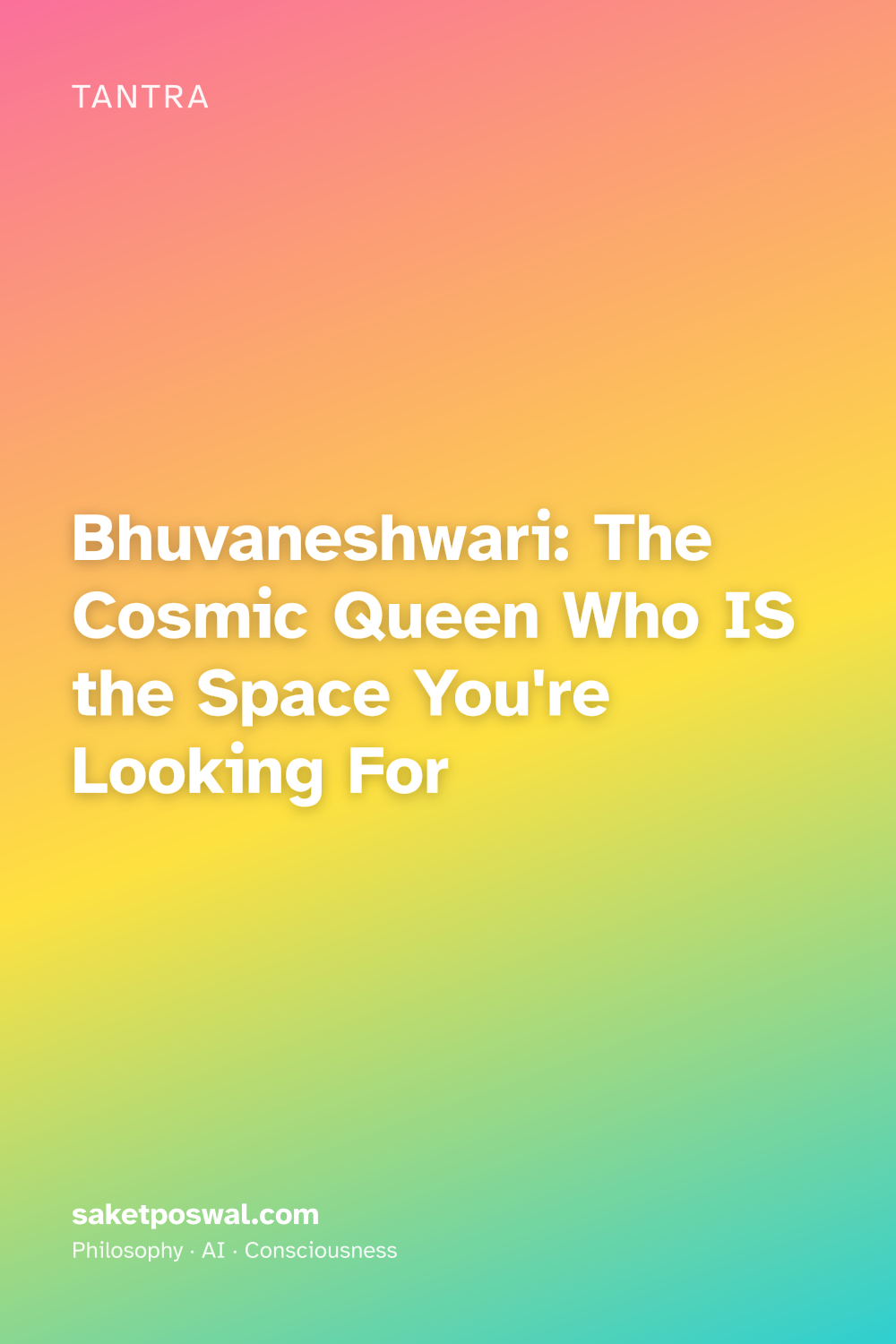 Bhuvaneshwari: The Cosmic Queen Who IS the Space You're Looking For
