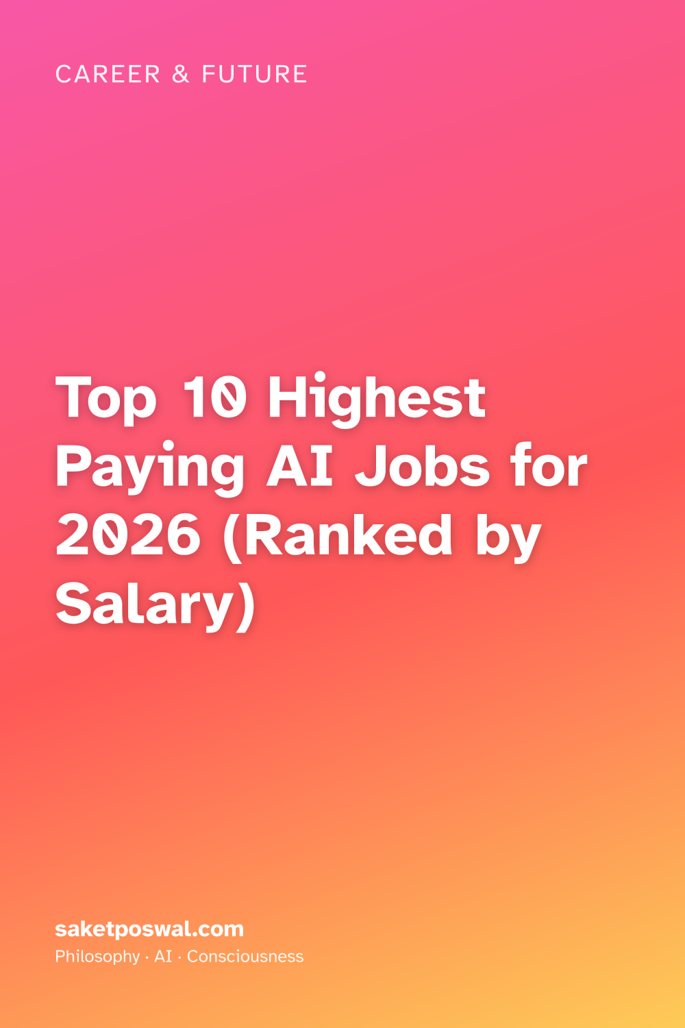 Top 10 Highest Paying AI Jobs for 2026 (Ranked by Salary)